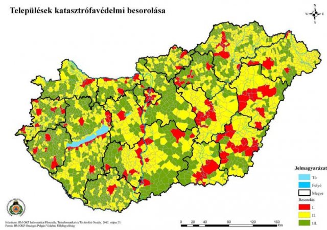 Kockázatbecslési eljárás - Településeink veszélyessége