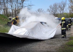 Tűzoltó takaró gépjárműtűz oltási tapasztalatai