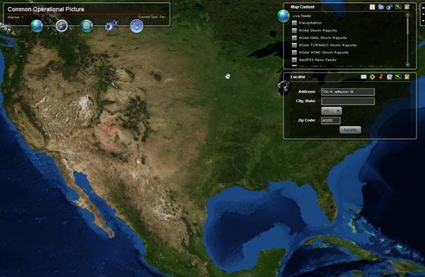 ESRI FlexAPI alapú bevetés irányítási rendszer