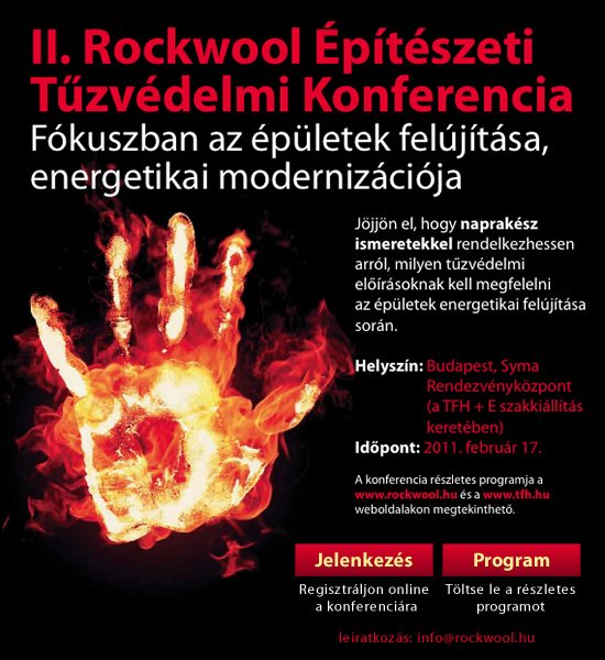 II. Rockwool Építészeti Tűzvédelmi Konferencia